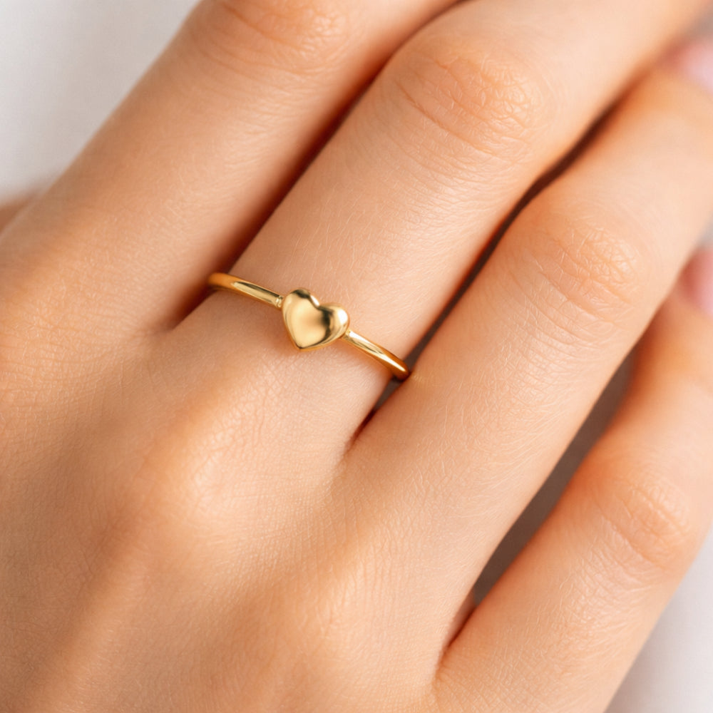 K&Co. Signature Jewellery Lia Heart Ring - GOLD