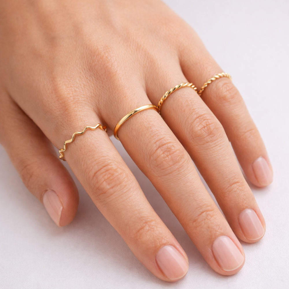 K&Co. Signature Jewellery Macy Ring Set - GOLD
