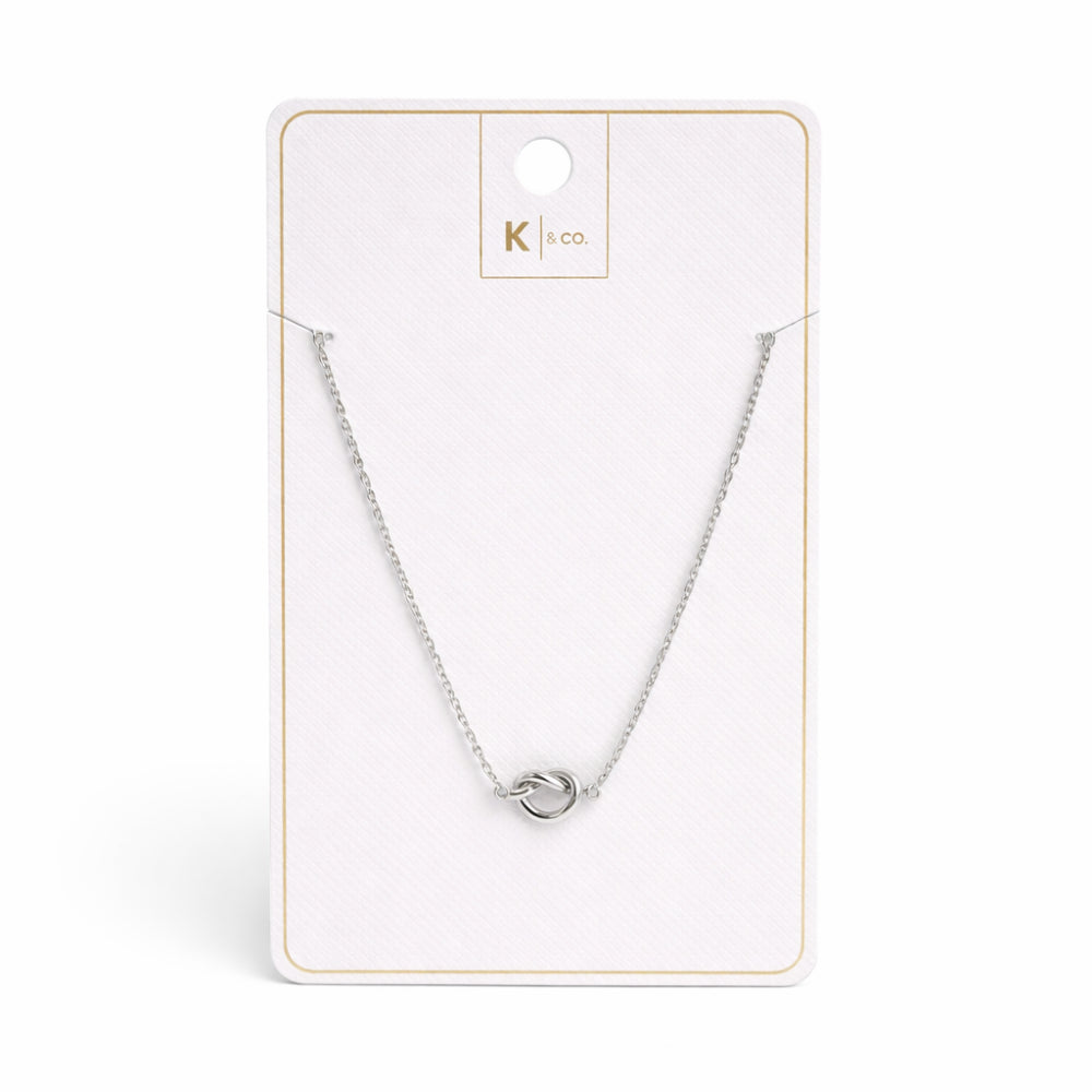 K&Co. Signature Jewellery Kiara Knot Necklace - SILVER