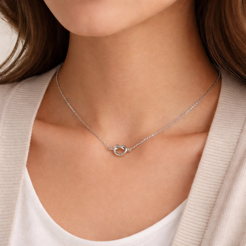 K&Co. Signature Jewellery Kiara Knot Necklace - SILVER – Kaisercraft