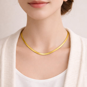 K&Co. Signature Jewellery Jada Snake Chain Necklace - GOLD