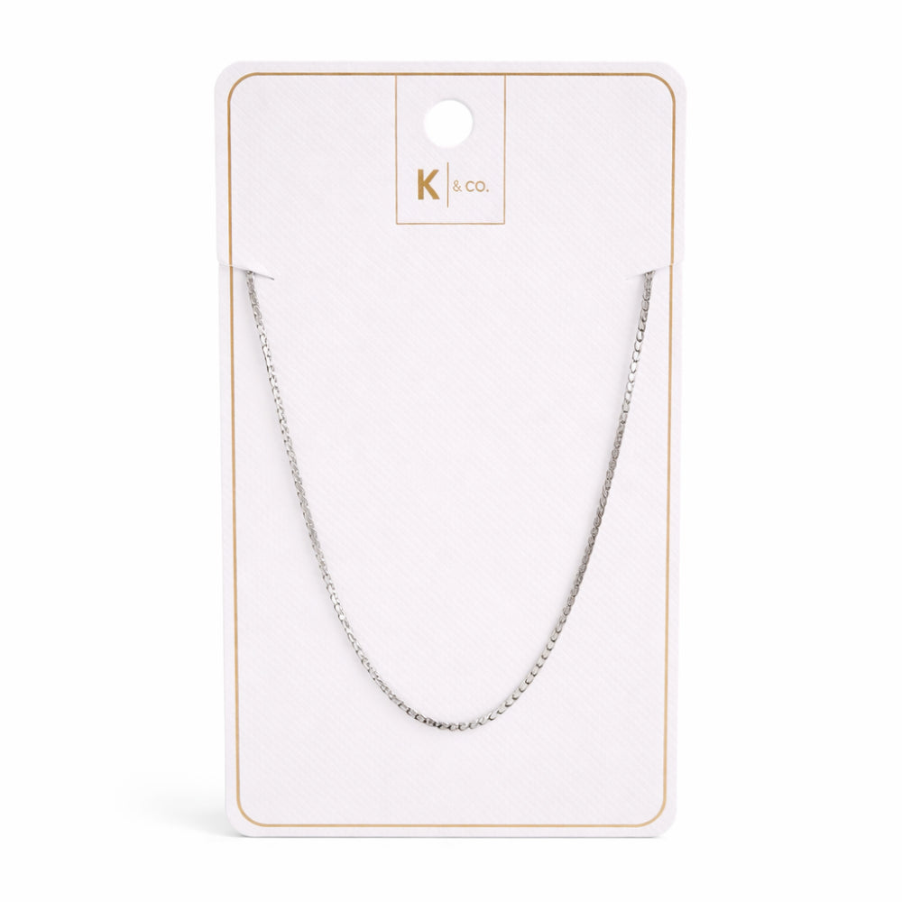 K&Co. Signature Jewellery Jada Snake Chain Necklace - SILVER