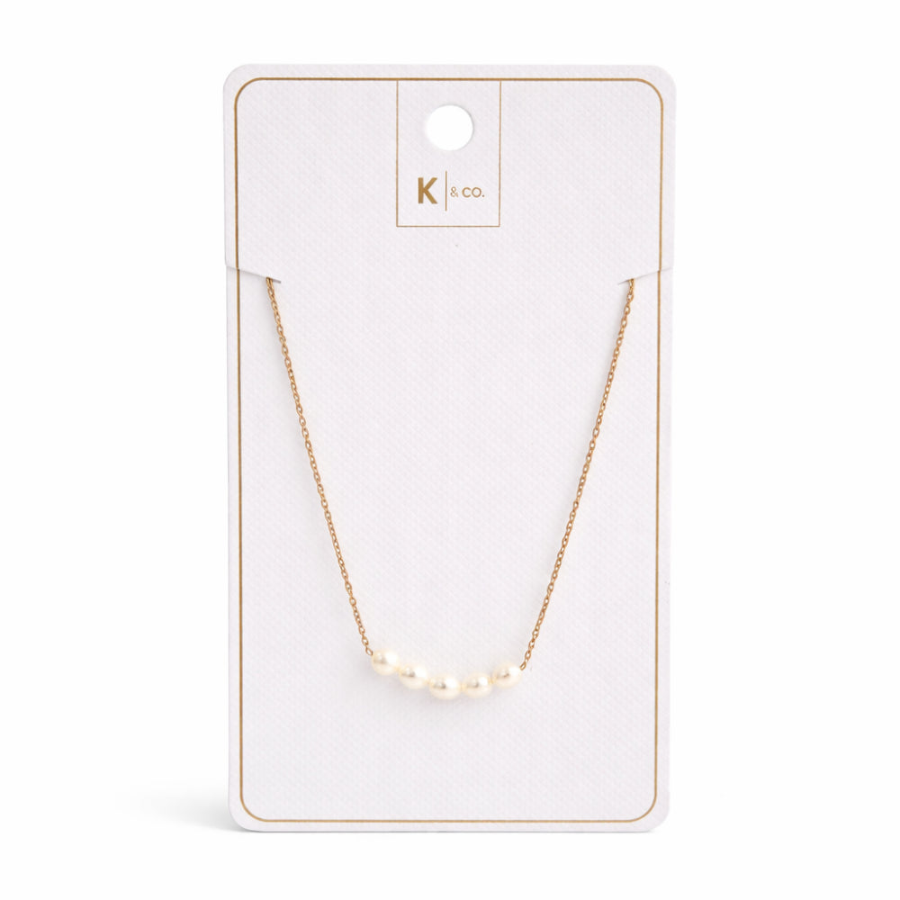 K&Co. Signature Jewellery Tara Pearl Necklace - GOLD
