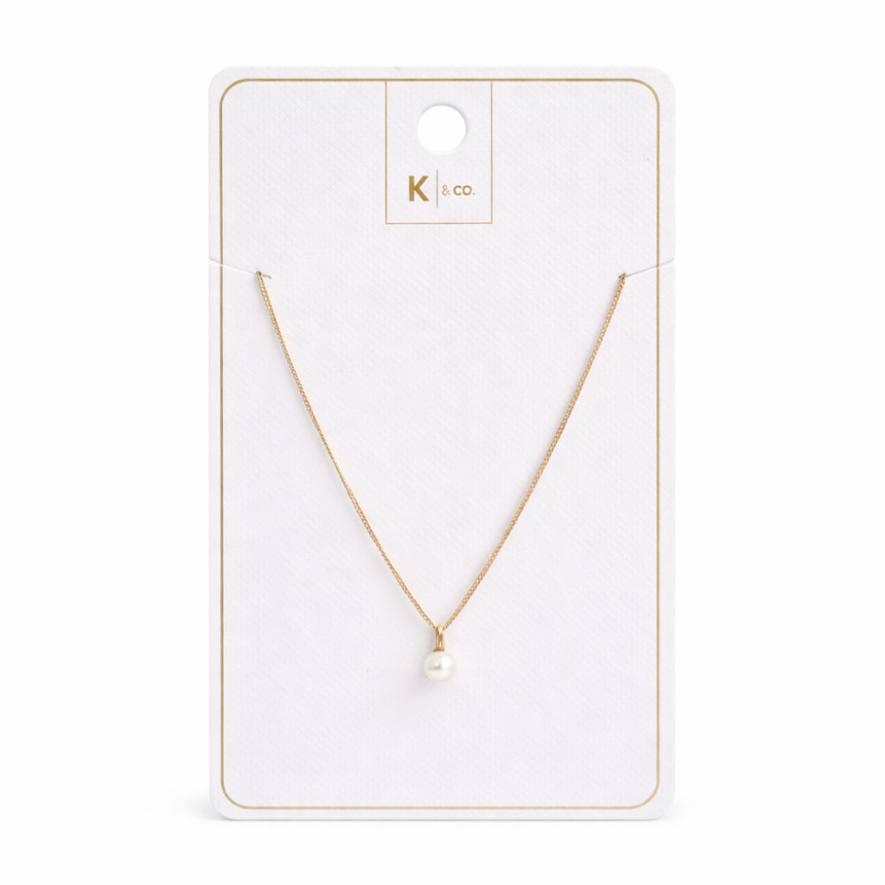 K&Co. Signature Jewellery Erin Pearl Necklace - GOLD