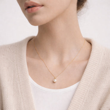 K&Co. Signature Jewellery Erin Pearl Necklace - GOLD
