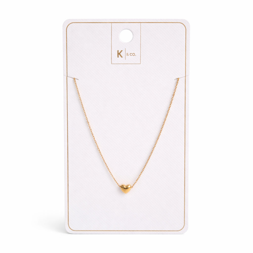 K&Co. Signature Jewellery Lia Heart Necklace - GOLD