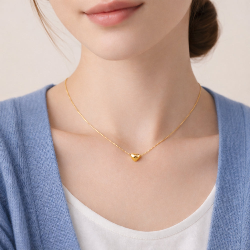 K&Co. Signature Jewellery Lia Heart Necklace - GOLD