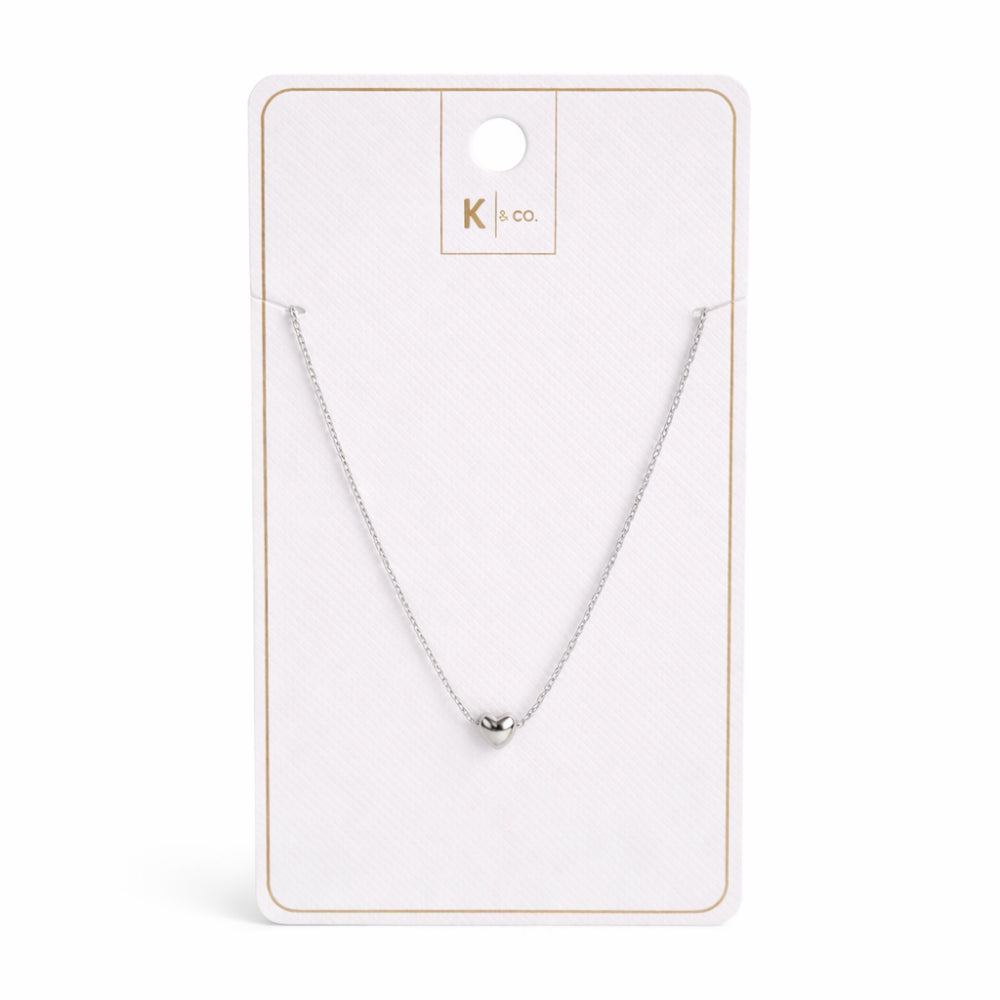 K&Co. Signature Jewellery Lia Heart Necklace - SILVER