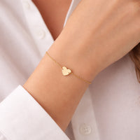 K&Co. Signature Jewellery Lia Heart Bracelet - GOLD