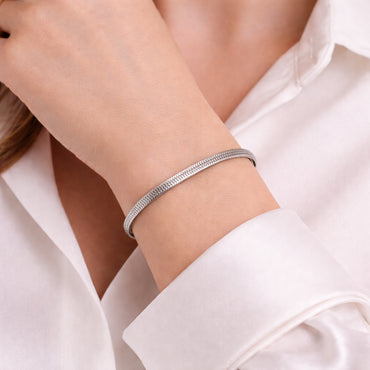 K&Co. Signature Jewellery Jada Snake Chain Bracelet - SILVER