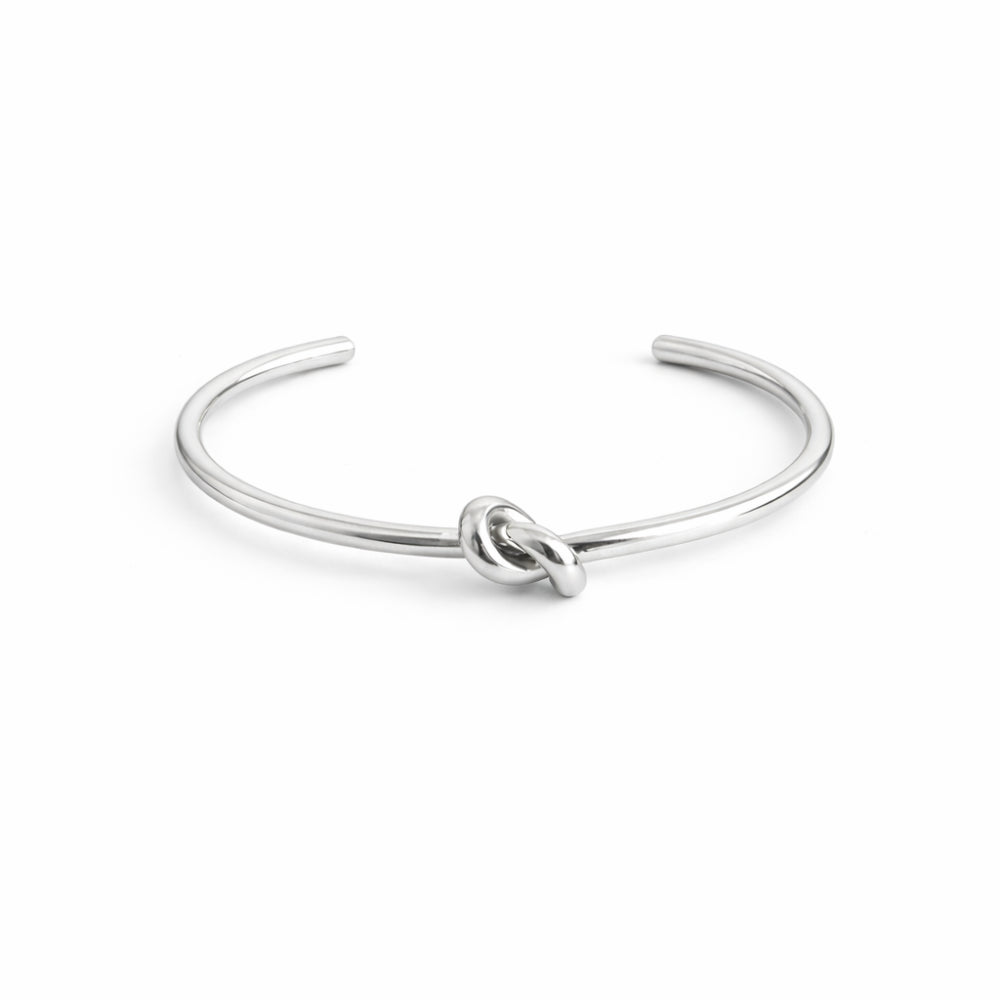 K&Co. Signature Jewellery Kiara Knot Bangle Bracelet - SILVER