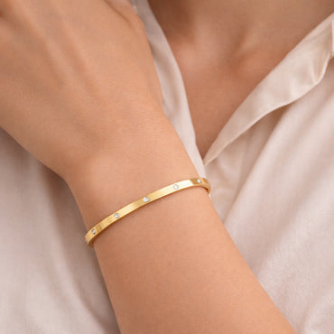 K&Co. Signature Jewellery Tiana Bangle Bracelet - GOLD