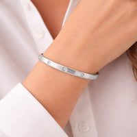 K&Co. Signature Jewellery Tiana Bangle Bracelet - SILVER