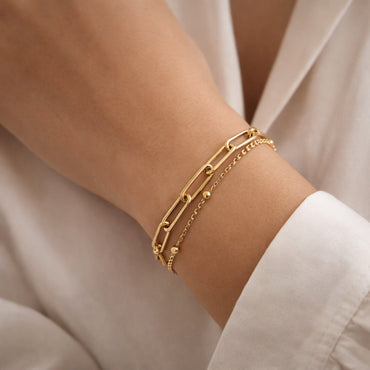 K&Co. Signature Jewellery Sienna Chain Layered Bracelet - GOLD