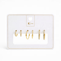 K&Co. Signature Jewellery Hayley Earring Set - GOLD