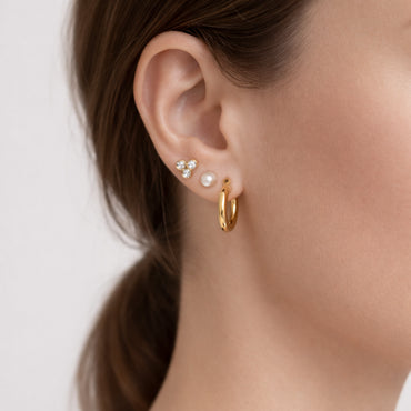 K&Co. Signature Jewellery Tara Pearl Earring Set - GOLD