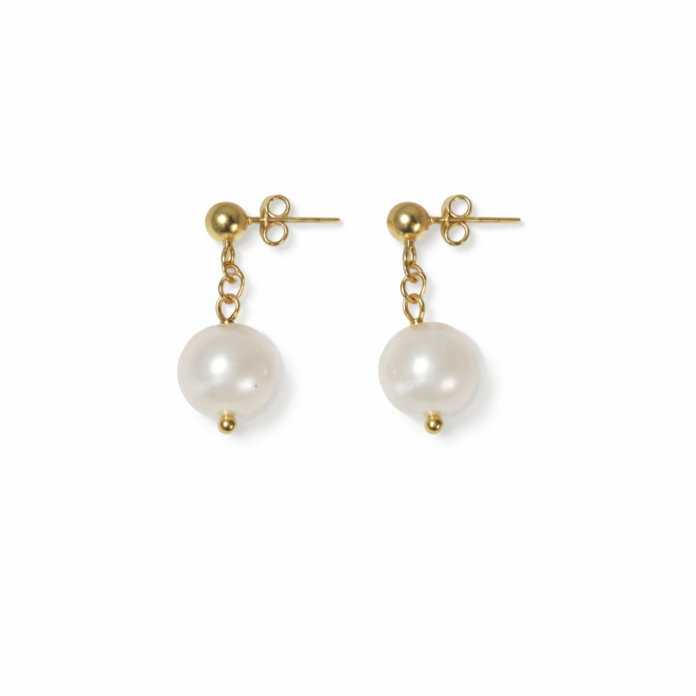 K&Co. Signature Jewellery Erin Pearl Earrings - GOLD