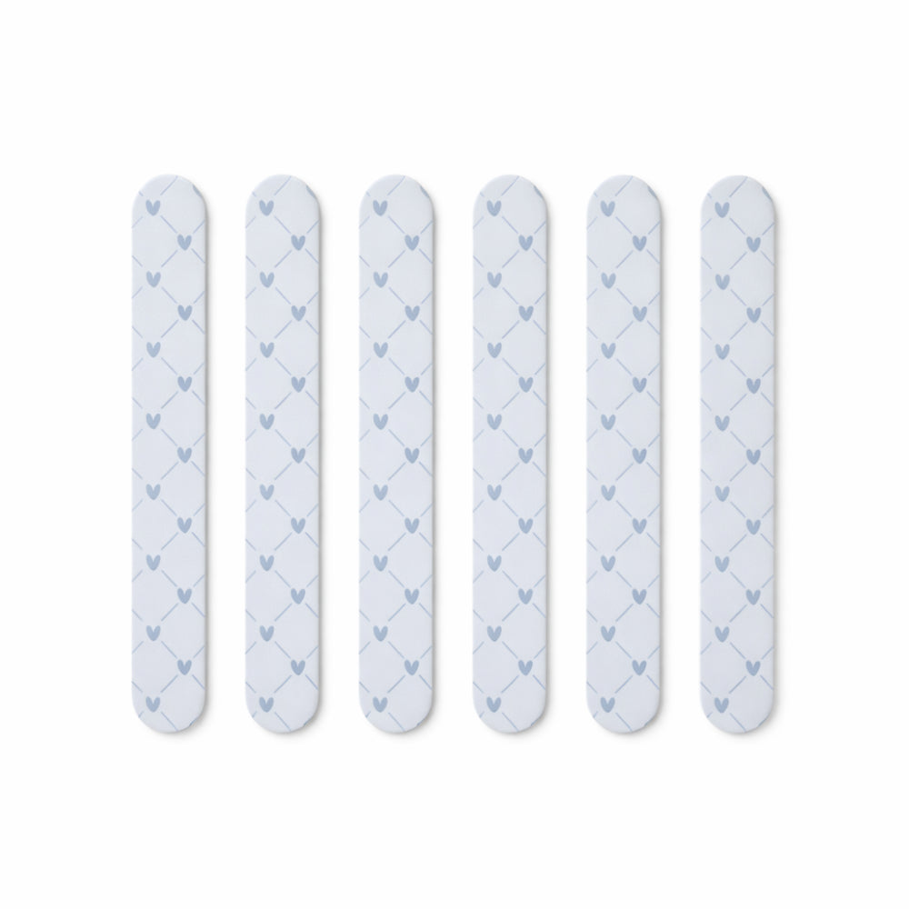 K&Co. Petal Series Printed Nail File 6pk - HEARTS