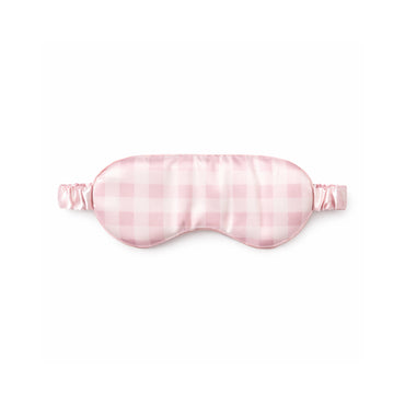 K&Co. Petal Series Satin Sleep Mask - PINK GINGHAM
