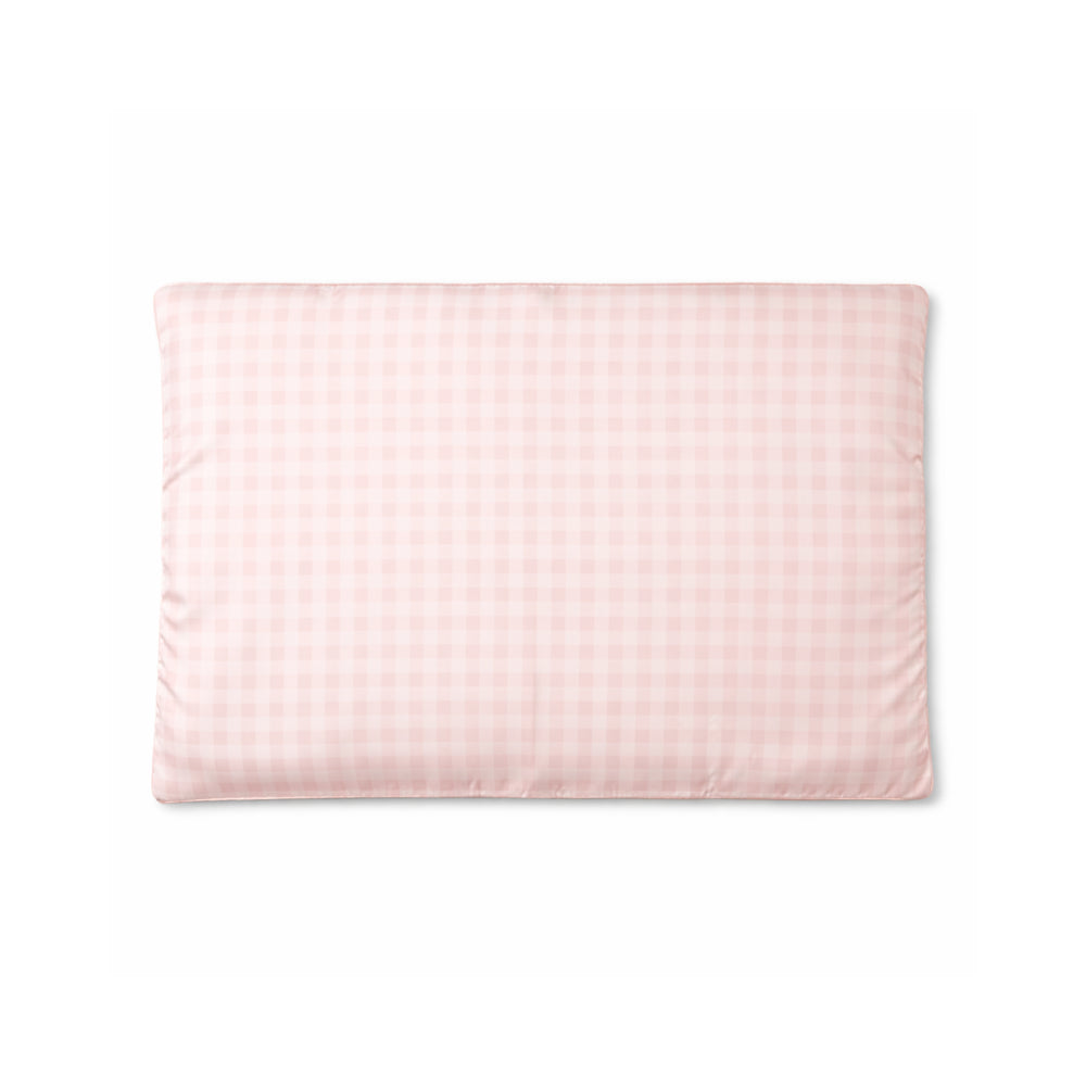 K&Co. Petal Series Satin Pillow Case - PINK GINGHAM