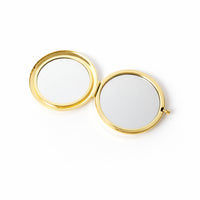 K&Co. Petal Series Pocket  Mirror - PINK BOW
