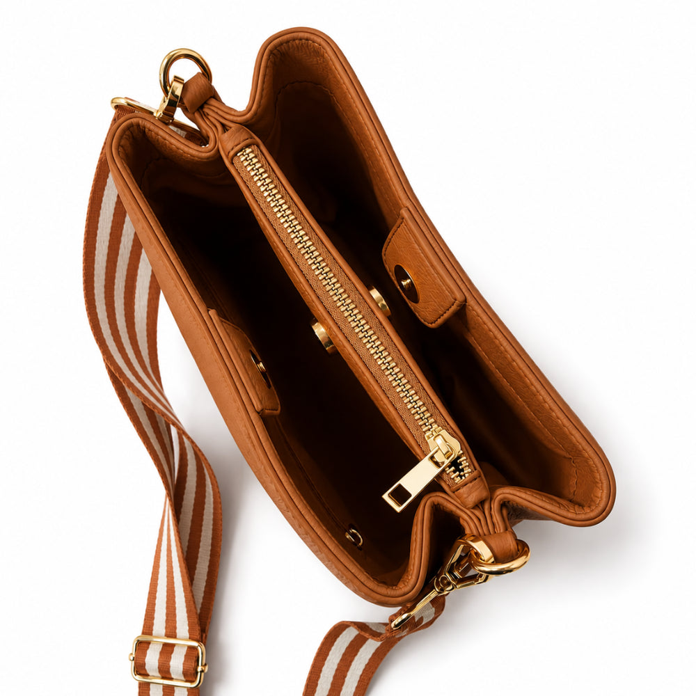 K&Co. Signature Series Textured Strap Bucket Bag - TAN