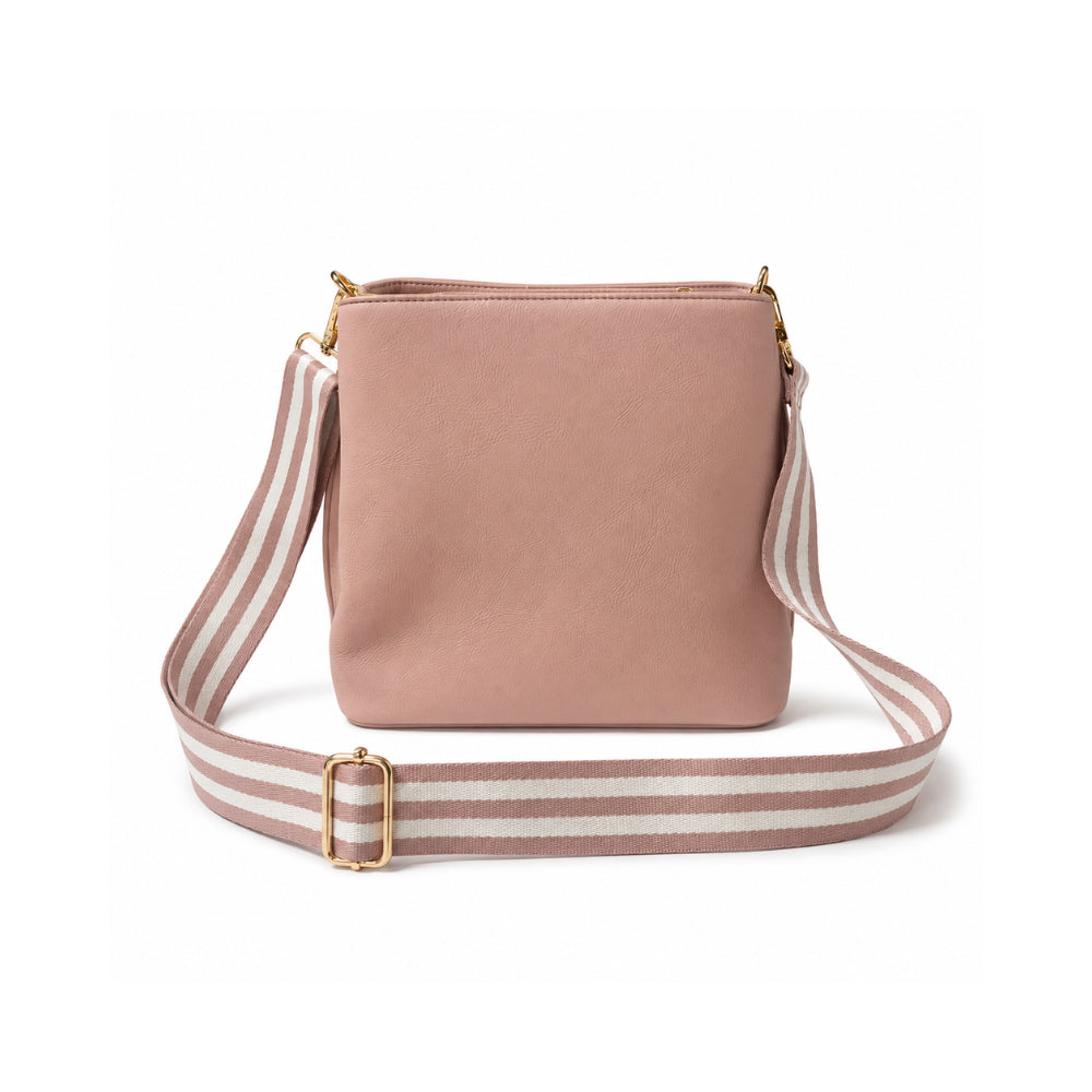 K&Co. Signature Series Textured Strap Bucket Bag - PINK