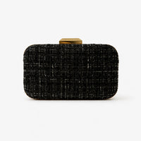K&Co. Petal Series Boucle Clutch  - BLACK
