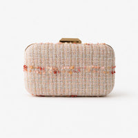 K&Co. Petal Series Boucle Clutch  - PINK