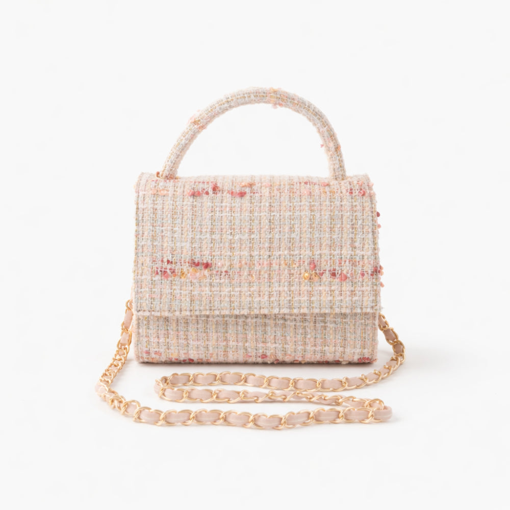 K&Co. Petal Series Boucle Top Handle Side Bag  - PINK