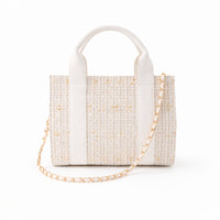 K&Co. Petal Series Boucle Mini Tote Bag with Pouch  - BEIGE