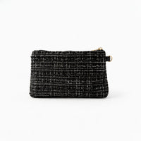 K&Co. Petal Series Boucle Mini Tote Bag with Pouch  - BLACK