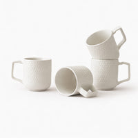 K&Co. Versaille Mug Set 4pk - BONE