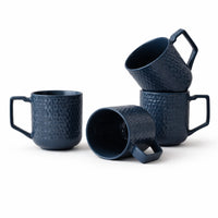 K&Co. Versaille Mug Set 4pk - SLATE