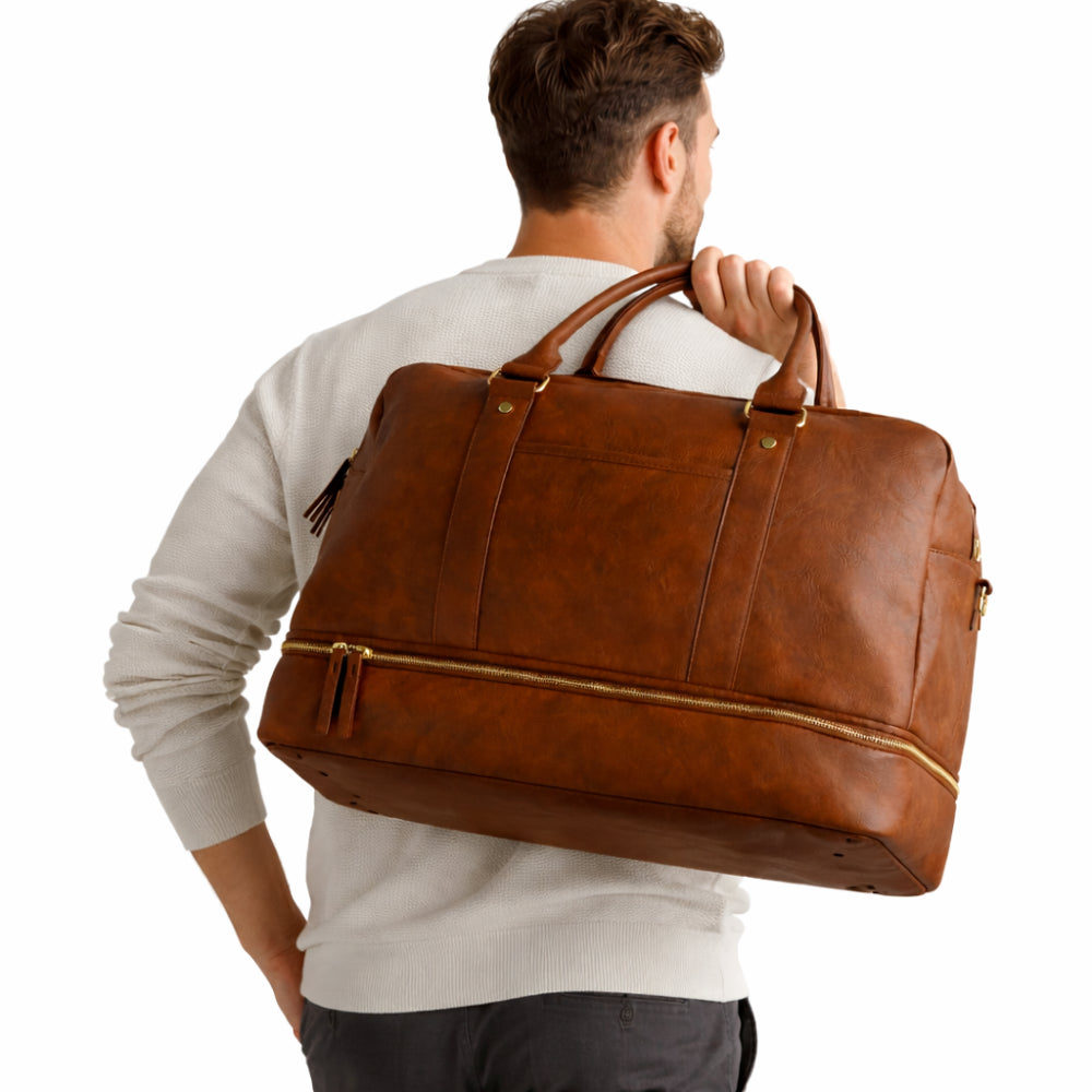 K&Co. Journey Collection Travel Overnight Bag - TAN