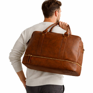 K&Co. Journey Collection Travel Overnight Bag - TAN
