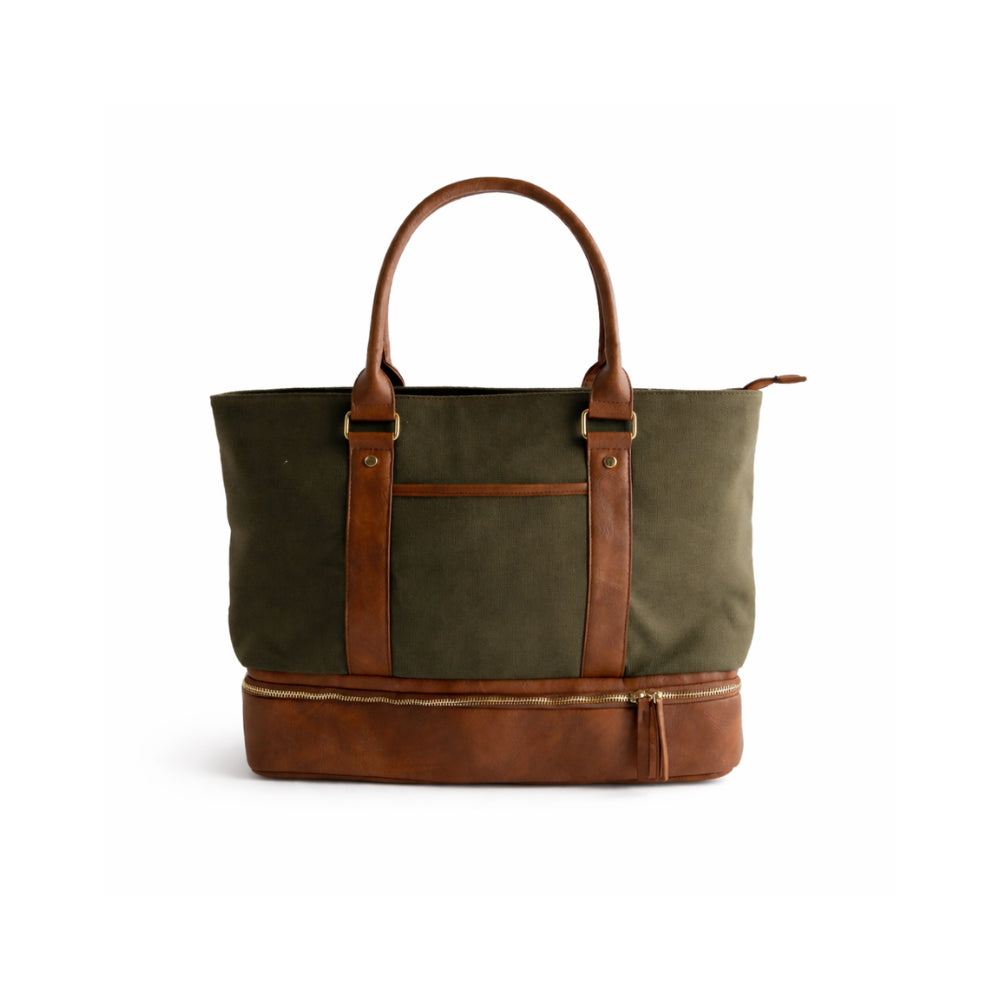 K&Co. Journey Collection Travel Tote Bag - KHAKI