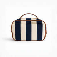 K&Co. Journey Collection Travel Handle Toiletries Bag - NAVY STRIPE