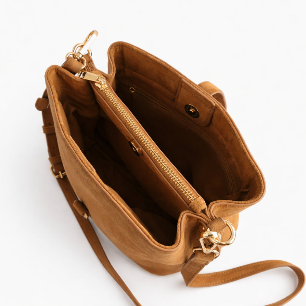 K&Co. Journey Collection Bucket Bag - TAN
