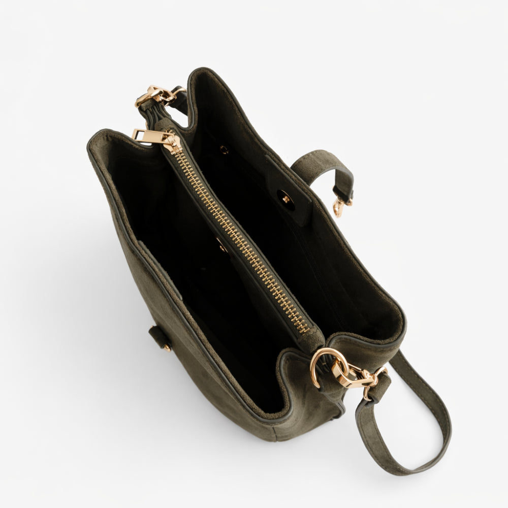 K&Co. Journey Collection Bucket Bag - KHAKI