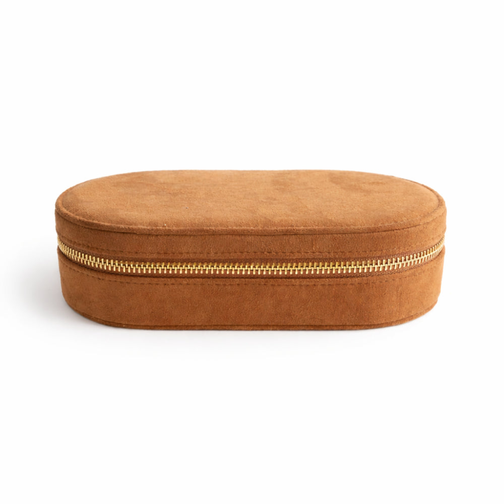 K&Co. Journey Collection Travel Jewellery Case - TAN
