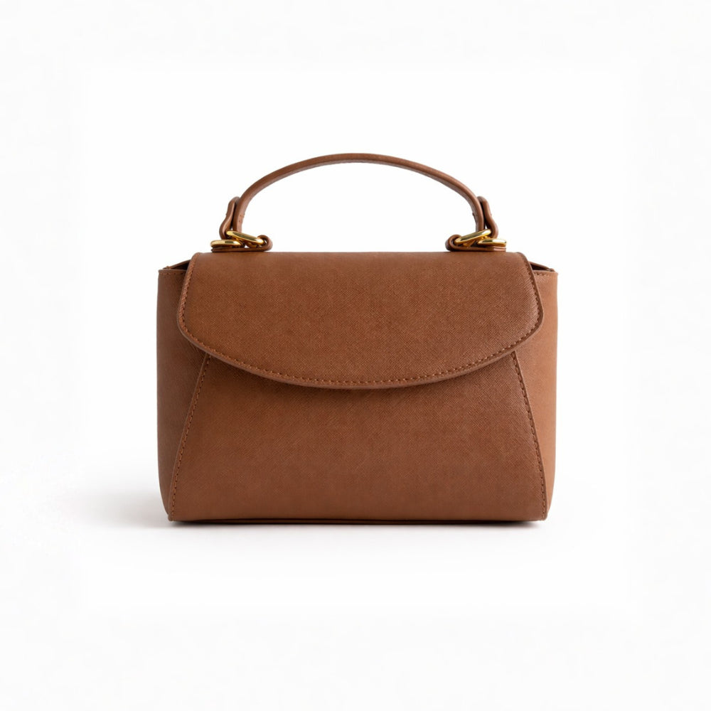 K&Co. Journey Collection Handle Side Bag - TAN