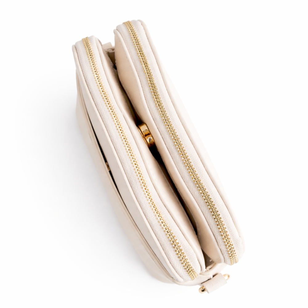 K&Co. Journey Collection Dome Side Bag - BEIGE