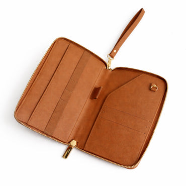 K&Co. Journey Collection Passport Wallet - TAN