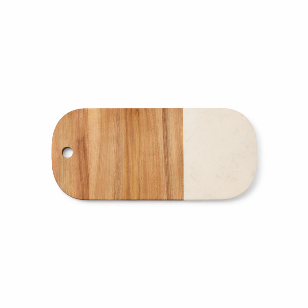 Lake House Collection Wood & Marble Rectangle Board - SMALL