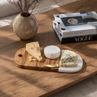 Lake House Collection Wood & Marble Rectangle Board - SMALL