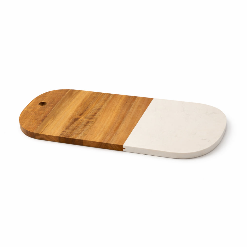 Lake House Collection Wood & Marble Rectangle Board - LARGE