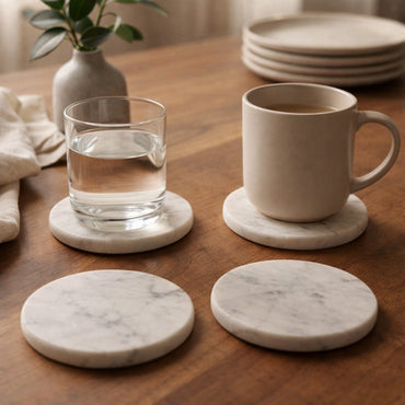 Lake House Collection 4pk Marble Coasters