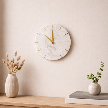Lake House Collection Marble Wall Clock