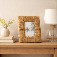 Lake House Collection Woven Photo Frame - LARGE